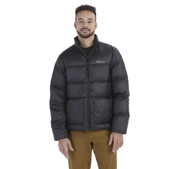 Marmot 700 Fill Down Puffer Jacket  Black Quilted Men’s Size Medium - Picture 1 of 9